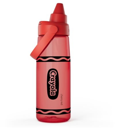 CamelBak Crayola Chug Water Bottle for Daily Hydration, Tritan Renewed Design with Chug Lid, 700g, Cherry Red