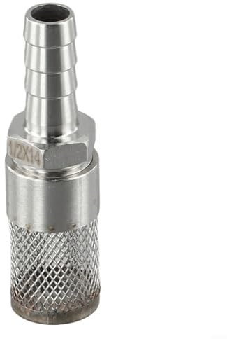 DAZZLEEX Schlauchstutzen Filter Edelstahl 304 Mesh Sieb für Pumpen Kraftstoff Gas und Wassersysteme, passend für 6 mm bis 18 mm Schläuche für Gartenbewässerung und Aquarium (14 mm)