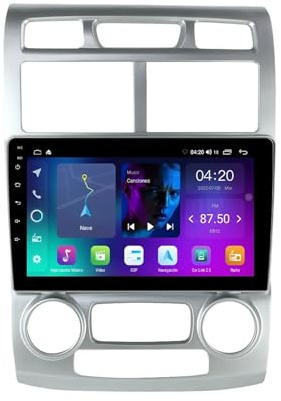 Coche de Doble DIN Radio para Kia Sportage 2 2004-2007 Android 15 9 Inches Pantalla Coche FM Am Bluetooth USB para, 8Core 4G+64G