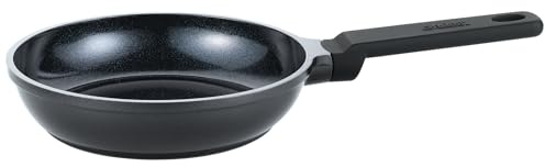 Spring PURE Mini Bratpfanne Ø 16 cm Schwarz, beschichtete Aluminiumpfanne mit mineralischer Antihaftbeschichtung, PFAS-frei, Induktionsboden, alle Herdarten, Wärmeisolierter Griff