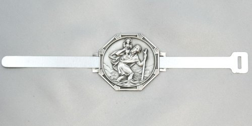 Fahrradplakette Christopherus detailverliebt und 13cm Gesamtlänge