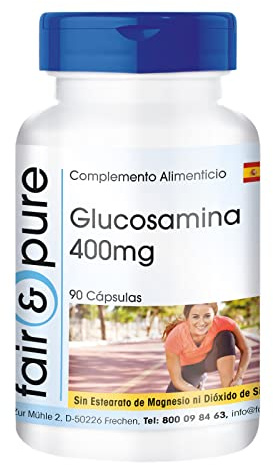 Fair & Pure Glucosamin 1200 mg Tagesdosis, 90 Kapseln, mit hydrolysiertem Collagen & L-Leucin, Nahrungsergänzungsmittel ohne Magnesiumstearat, in Deutschland hergestellt