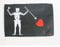 AZ FLAG - Flagge Pirat Edward Thatch - 45x30 cm Mit Kordel - Piraten Totenkopf Fahne 30 x 45 cm - Flaggen