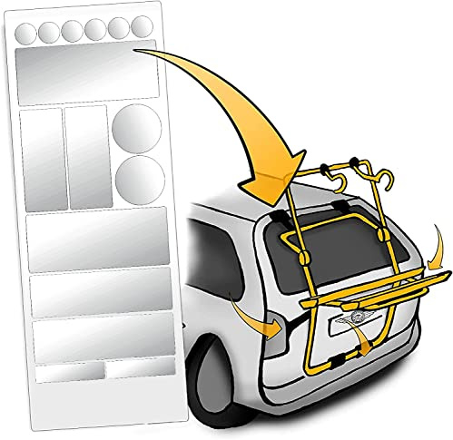 LACKSCHUTZSHOP Universal Lackschutzfolien-Set für Auto-Heckträger - Selbstklebende, transparente Schutz-Pads für Fahrrad-Heckträger & Fahrrad-Träger