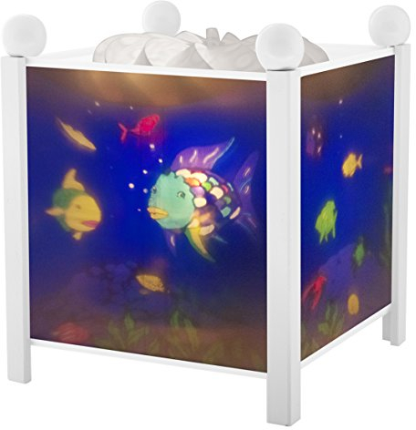 Trousselier Nachtlampe, Snowshoe Pair 12 V „Magic Lantern Rainbow Fish 4366, Weiß