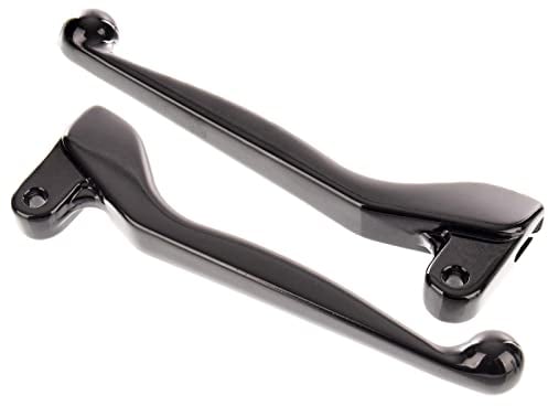 MZA Set: Handhebel - Aluminium massiv, Brems- und Kupplungshebel - Schwarz - Simson S50, S51, S53, SR50, KR51/2 Schwalbe