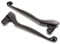 MZA Set: Handhebel - Aluminium massiv, Brems- und Kupplungshebel - Schwarz - Simson S50, S51, S53, SR50, KR51/2 Schwalbe
