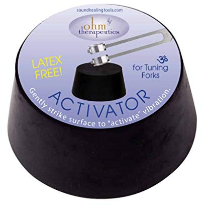 Ohm Therapeutics Stimmgabel Aktivator (groß mit Mittelloch) für Energieheilung und Klangtherapie, latexfrei