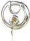 Stainless Steel Discus Keyed Padlock with 2 Keys Heavy Duty Rustproof Disc Locks with Hardened Steel Shackle for Indoor Outdoor Security, Storage Unit, Trailers, Tool Box, Gate, Shed, Fence