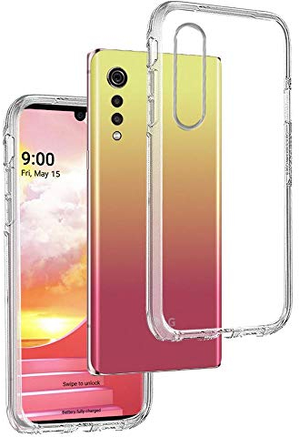 REY Transparent Silikonhülle TPU für LG Velvet 5G, Handyhülle Premium Kratzfest TPU Durchsichtige Schutzhülle, Ultradünne 0,33 mm