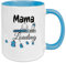Mama Loading 2021, Baby, Geschenk Idee für Schwangere mit Spruch, Kaffee/Tee Tasse, Geschenktasse, Geburt, Schwangerschaft, Baby, Werdende Mutter (Hellblau)