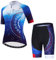 JPOJPO Damen Radtrikot Kurzarm Gel Padded Shorts Set MTB Sportbekleidung Damen Bike Fahrradbekleidung