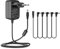 TKDY Pedal de efectos de guitarra Adaptador de fuente de alimentación, 9V 1.5A 13.5W Cargador de pared Punta negativa 5.5 * 2.1 mm con cables de cadena de margaritas de 5 vías