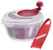 Westmark 243222E9 Salat-Set: 1 Salatschleuder, 5 Liter, + 1 Gemüsehobel, Kunststoff/Rostfreier Edelstahl, BPA-frei, Fortuna, ABS, PP, Rot, Standard + Hobel