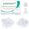 Pzsmocn 100 Pièces/50 Ensembles M2,5 * 5 mm en Plastique PC transparent Croix Tête Ronde Vis Écrou Hexagonal Combinaison Kit, pour Bricolage, Modèles et Fixation de Produits Électroniques.