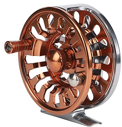 Alomejor Doppelte Farbe 5/6 Fliegenrollen CNC-gefräste Aluminiumlegierung 3 Lager Fliegenfischerrad für Den Außenbereich