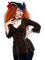 Dare to Wear Corsair Piraten-Kostüm: Veloursmütze, Jolly Roger Choker und viktorianisches Gothic-Damen-Korsett-Oberteil, Electra Top, Walnuss, 1X