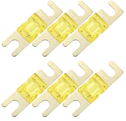 A ABSOPRO 6pcs 120A AFS Mi-ni ANL Fusible pour Voiture Camion Moto Bateau Audio CDs