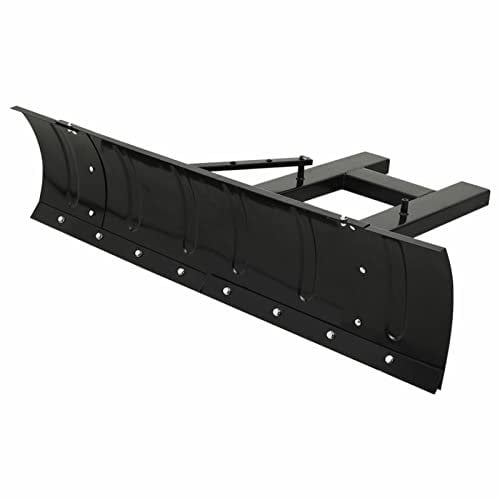 Festnight Schneeschieber Schneeschild für Gabelstapler Schneeschaufel Schneeschieber Für Auto Schneepflug Für Rasentraktor Schneeschaufeln 150x38 cm Schwarz