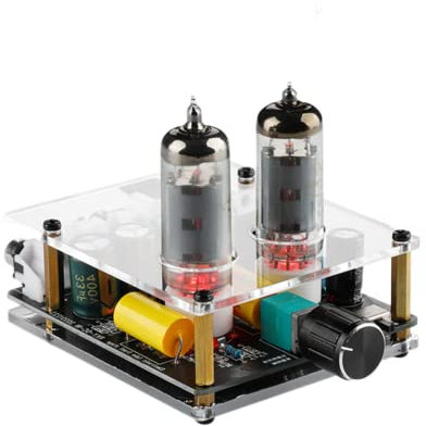 ZYWUOY Tube Preamp, 6K4/6A2 Tube Preamplifier Hifi Tube Preamplifier Speaker Audio Home Theate for Home Passive Speakers