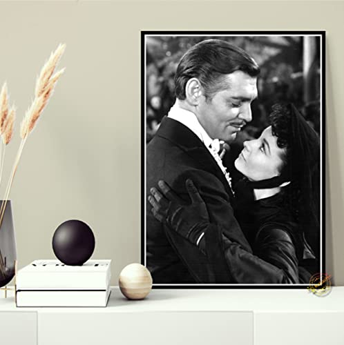 Poster Vom Winde Verweht Poster Retro Movie Poster Wall Art Leinwand Malerei Poster Und Drucke Home Decor 50X70Cm Kein Rahmen