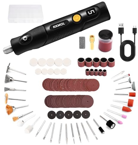 Mini utensile rotante USB con display digitale - trapano rotante ricaricabile a velocità variabile, set di smerigliatrici multiuso per lucidare/incidere/tagliare/affilare
