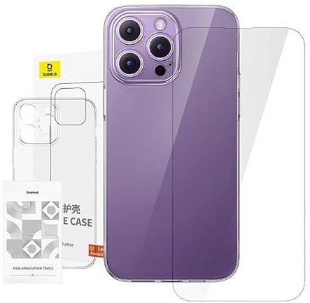 Clear Case Baseus iPhone 14 ProMax tempered glass