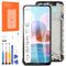 Arbilato Pantalla para Xiaomi Redmi Note 10 4G Reemplazo para Redmi Note 10s 4G M2101K7AI M2101K7AG LCD pantalla táctil digitalizador reparación piezas montaje (negro con marco, 6.43)