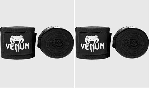 Venum Mixte Venum-0430-white Bande, Noir, 2.5 m EU (Lot de 2)