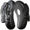 DEPICE Kampfsport Mitt Professional Leder Doppelpack Trainingsgerät, schwarz, normal