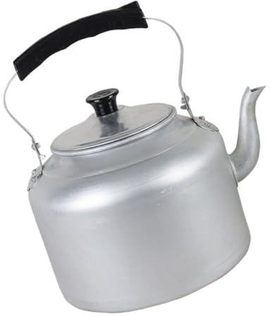 MILISTEN Wasserkocher Teekessel Mit Griff Kaffeekanne Aus Metall Teekanne Für Den Außenbereich Teekanne Aus Edelstahl Kaffeekessel Camping-teekessel Töpfe Aluminium Büro Kohle Herd Jahrgang