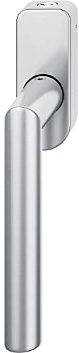 FSB Fenstergriff 34 1076 abschließbar ovale Rosette, Edelstahl matt