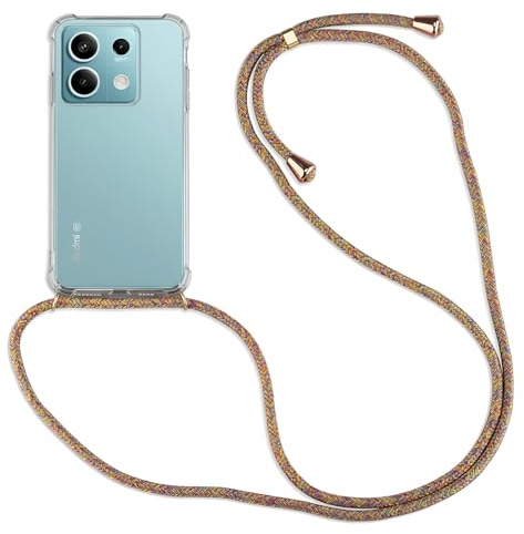 betterfon Hülle Kompatibel mit Xiaomi Redmi Note 13 5G | Handykette Smartphone Halskette Hülle mit Band | Handyhülle mit Kordel zum Umhängen Kompatibel für Redmi Note 13 5G | Rainbow