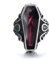 GTHIC Vintage Cercueil Forme Vampire Bague Gothique Anneaux pour Hommes Femmes En Acier Inoxydable Déclaration Biker Anneaux Bijoux Cadeau Violet Taille 14