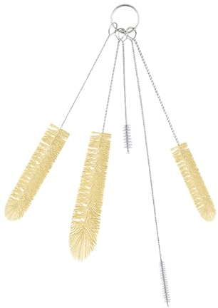 NYGGTYK 1 juego con 5 cepillos de limpieza de botellas, cepillo de limpieza de pajitas, cepillo de limpieza de botellas de agua, juego de limpieza de botellas, cepillo pequeño para limpiar botellas