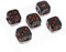 KOMBIUDA 5St Würfel Halloween Dekoration Halloween-Dekoration würfel halloweendeko Miniatur-Schreibtischfiguren -Spielwürfel Halloween-Würfel kreative Spielwürfel Harz