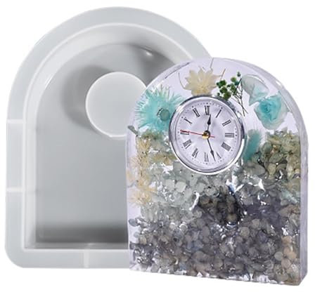 Vertikale Tischuhr Pendelform | Geometrische Europäische Uhr Ornamente Große Buchdatei Silikonform | Silikon- -Harzform Für -Heimdekoration, Hochzeitsgeschenke