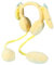 Winter Accessoires, Winter Ohrenwärmer Damen Weiß Ohrenschützer Earmuffs - Schwarz Mädchen Kinder Ear Cover Verstellbar Muffs Women Gelb