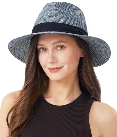 Zylioo XL/XXL Strohhut Herren Großen Kopf, Sommer Stroh Sonnenhut,Sonnenschutz UV Sommerhut Strandhut für Urlaub