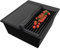 PRIMAGRAN Lavello da Cucina Tutto Nero 43x50cm, Lavandino da Cucina a 1 vasca + Sifone Classico + Accessori, Lavabo da Cucina Incasso al mobile 45cm - Oslo