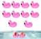 Flamingo Aufblasbar, 10 Stück Aufblasbare Getränkehalter, Getränkehalter Pool Aufblasbar, Für Beachparty, Hawaii Party, Schwimmbad, Strand, Aus Hochwertigem PVC, Pink