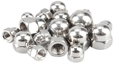 YAKUFAST 1~5 Stück M8 M10 M12 M14 M16 M20 304 A2 Edelstahl Feingewinde Hutmutter Sechskant Feinzahn dekorative Abdeckung Kuppelschraubverschluss(M8x1mm-5Pcs)
