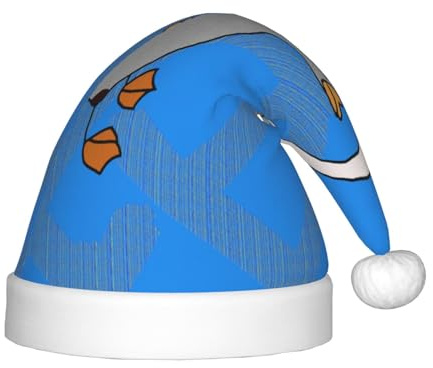 WZYCWB Graue Gans gemusterte Weihnachtsparty-Hut, Kinderunterrichtsgeschenk, Weihnachtsfeiertagsdekoration, Requisite
