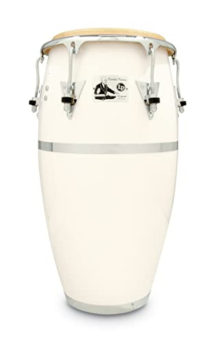 Latin Percussion Conga Legends Candido Camero Conga 11 3/4 LP259X-1CC, White, chrome Hardware