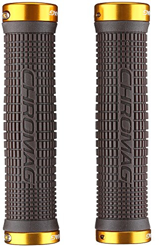 Chromag Squarewave Griffe für Mountainbike/MTB/Cycle/VAE/E-Bike, Erwachsene, Unisex, Braun/Gold, Länge 142 mm