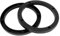 sourcing map 2 Pcs 7 Dia Black Plastic Speaker Spacers Extender Ring for Car