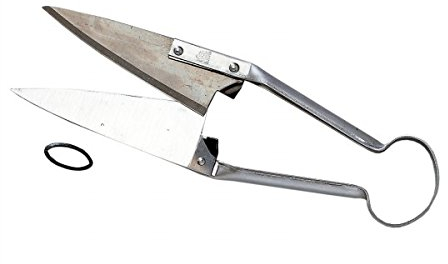 AUSONIA - 31497 SCHAFSCHERMESSER 29 CM AUS GENIETETEM METALL MIT STAHLKLINGEN