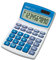 Ibico, Calculatrice de bureau 210X, compacte pour le bureau, la maison et l’école, Blanc/Bleu, 104 x 11 x 166 mm, IB410079
