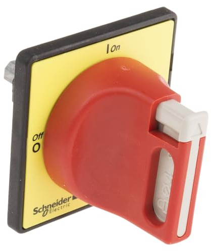 Schneider Electric Gelb, Rot TeSyS Vario Drehgriff für Motorstarter Serie V02 bis V2, VN12, VN20 60 mm 3-fach