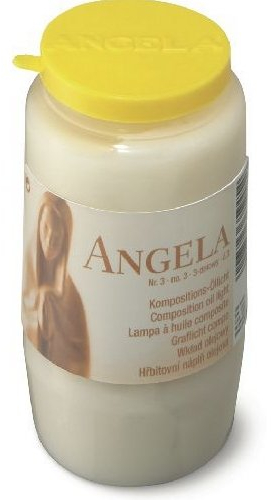 20 Grablichter Angela, Kompositionsöllichter Nr. 3, transparent